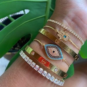 Blue Hamsa Bracelet